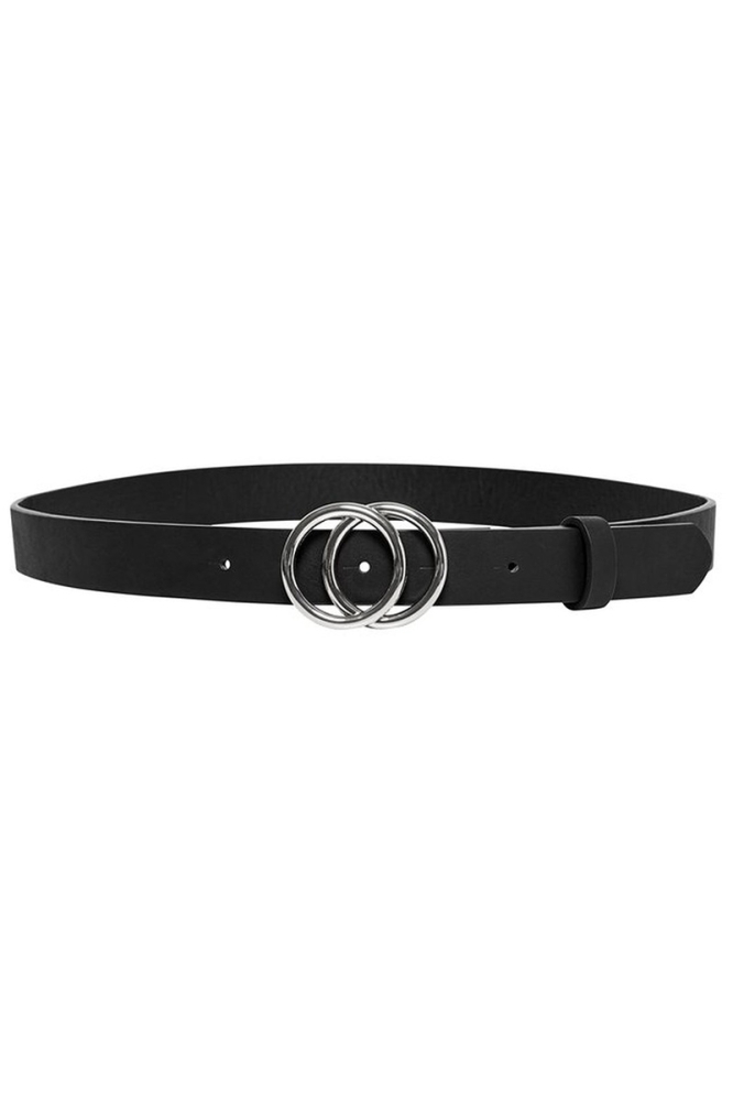 ONLRASMI PU JEANS BELT 15185213 Black/SHINY SILVER